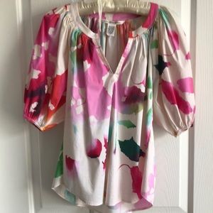 Diane Von Furstenberg floral blouse